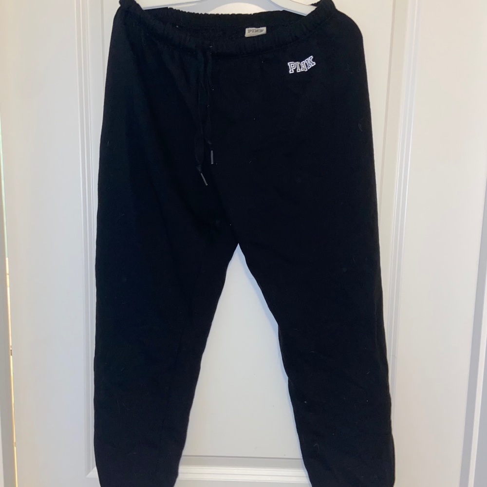 Black sweatpants by PINK